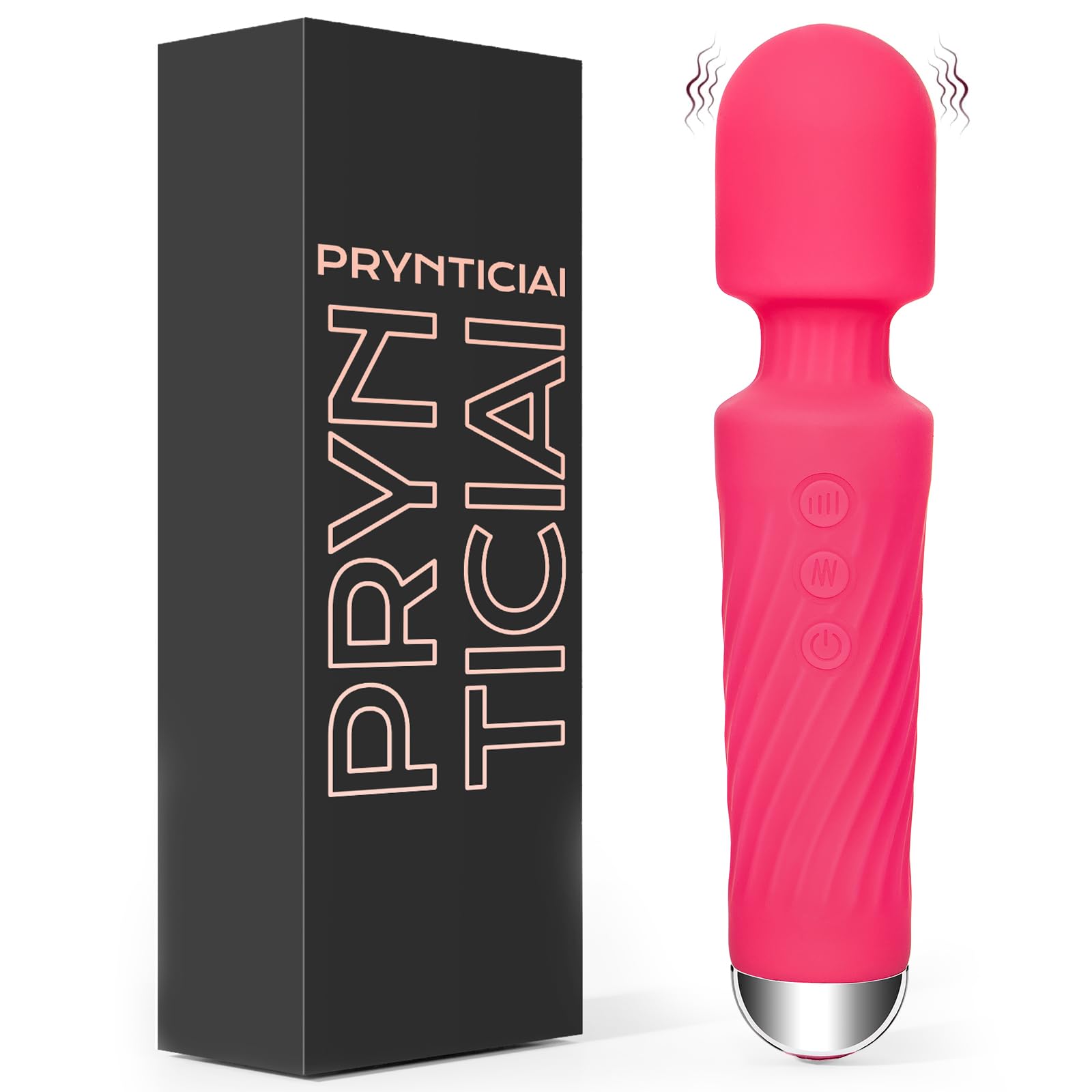 Vibratore - Stimolatore Clitoride Femminile con 8 Velocità e 20 Modalità,Sex Toys Vibratoreper Donna Professionale, PRYNTICIAI Vibratoreper Donna Clotoride (Rosa)