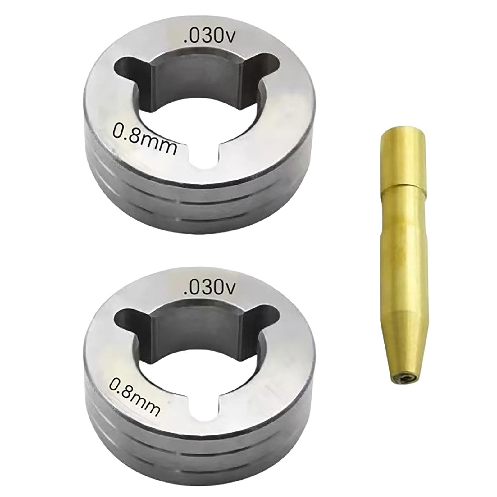 Piceioep B Professional Welding Nozzle Wire Feed Roller 0.6V / 0.8V / 0.9V / 1.0V / 1.2V Wire Guide Tip For Welding Tool Steel Uild Earing Steel Roller