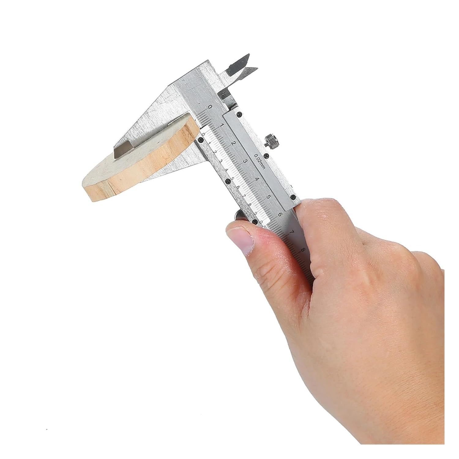Calibrador Vernier de Acero Inoxidable de 0 a 150 mm, Herramienta de medición Deslizante, micrómetro de Paso de Profundidad Interior y Exterior (0,02 mm - 200 mm)