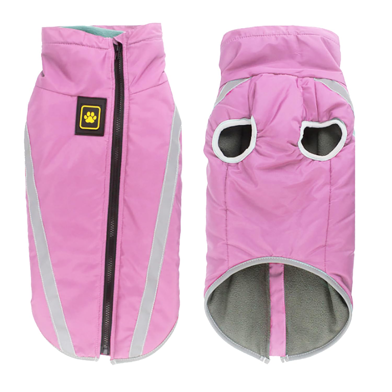 FEimaX Dog Coat Waterproof Windproof Pet Warm Jacket Outdoor, Puppy Reflective Adjustable Outfit Vest Cold Winter Clothes for Small Medium Large Dogs - Soft Fleece Cotton Lined, with Harness Hole — image 1