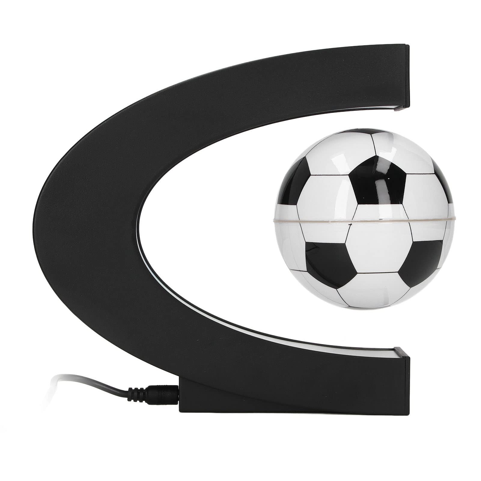 Pssopp Magnetic Levitation Ball, Magnetic Levitation Floating Soccer with C Shape Base and LED Lights Gifts for Men Father Husband Boyfriend(#1)