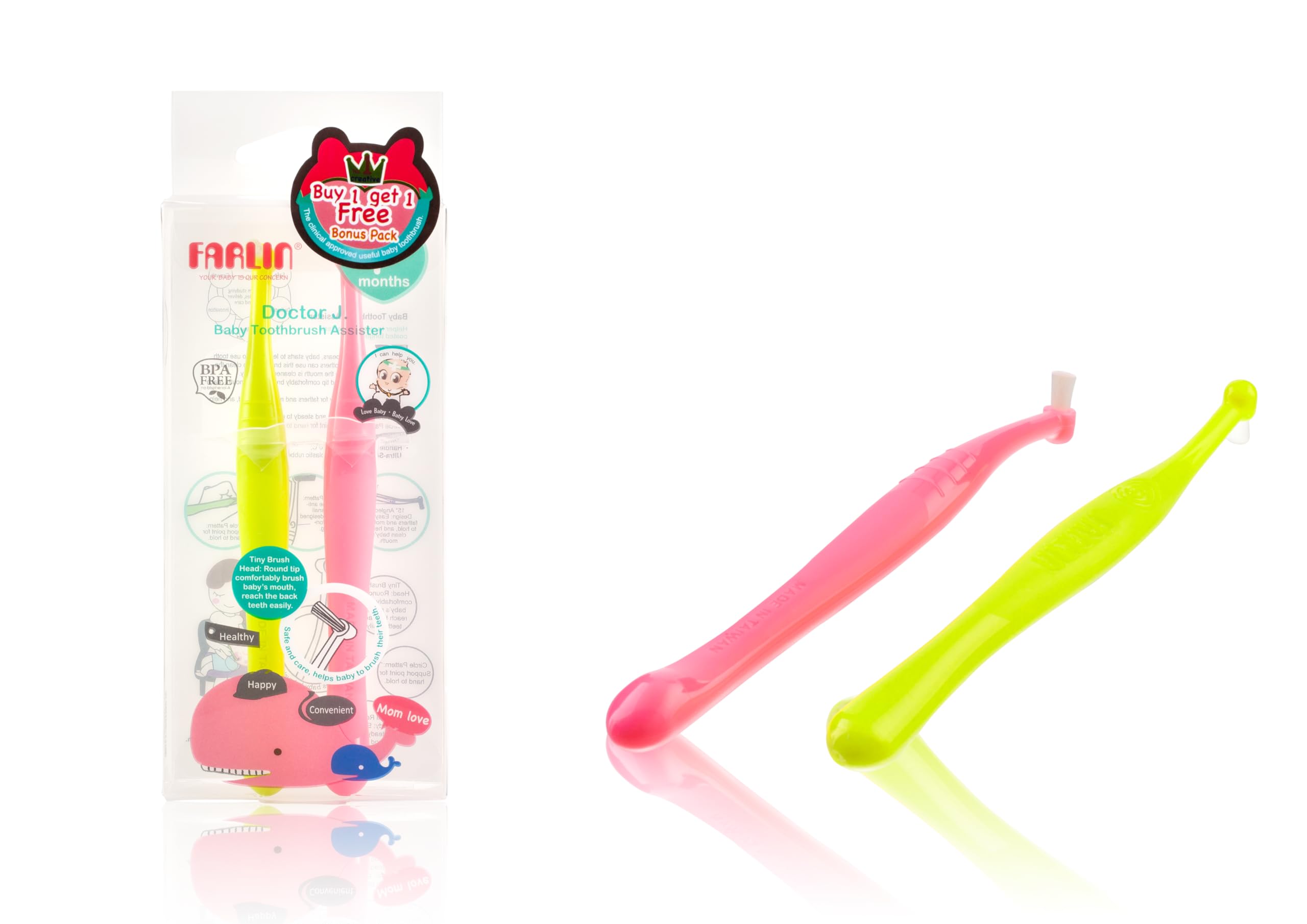 FARLIN Baby Toothbrush Assister (2PCS) | Baby Oral & Healthcare Essentials | Safe & Gentle Baby Care Products for Infants & Toddlers-image-39