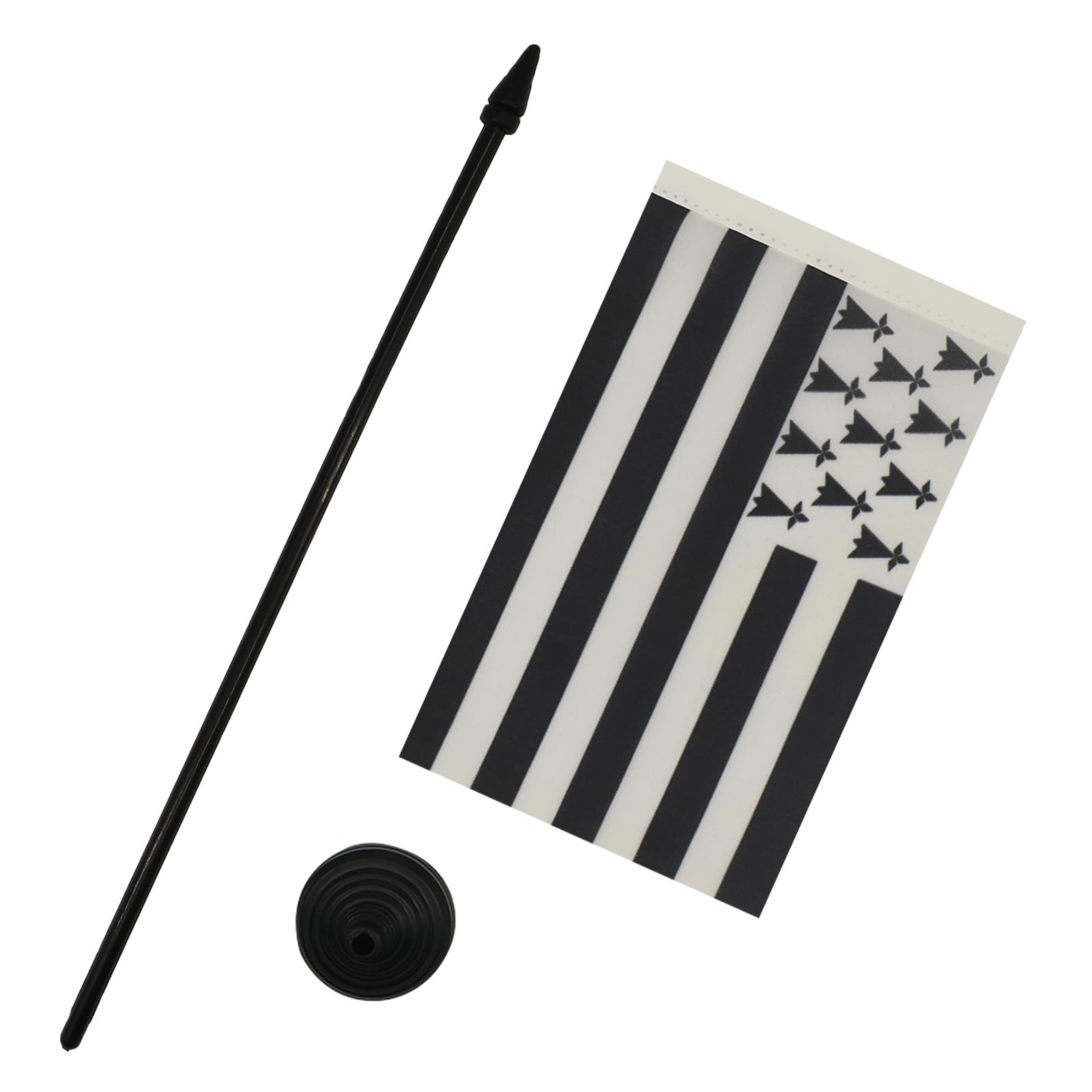 AZ FLAG, Brittany Table Flag 4'' x 6'', French region of Bretagne Office Mini Banner 100% Polyester 15 x 10 cm - Image 3