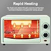 Intelligent Electric Oven, 12L Countertop Convection Toaster, Small Cake Baking Oven Multifunctional Breakfast Machine, 0-230 ℃ Adjustable Temperature Control, for Home Kitchen Restaurants A