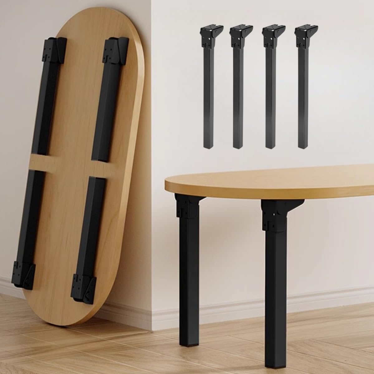 Mesa plegable de metal resistente piernas altura ajustable plegable mesa de camping piernas para 15cm 25cm 40cm 50cm 60cm mesas de café plegable piernas 13.8in/35cm