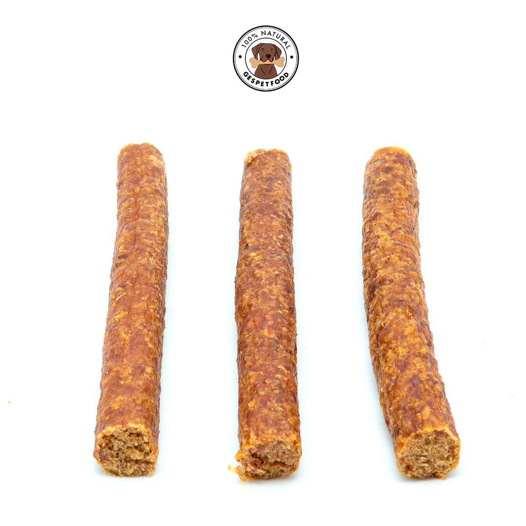 Snack Naturale per Cani - Salsiccia di Lepre - 500 g - 100% Carne di Coniglio - Sapore Unico - Gengive Sane - 100% Naturale - Snack Cani - Prodotto in Spagna - GESPETFOOD