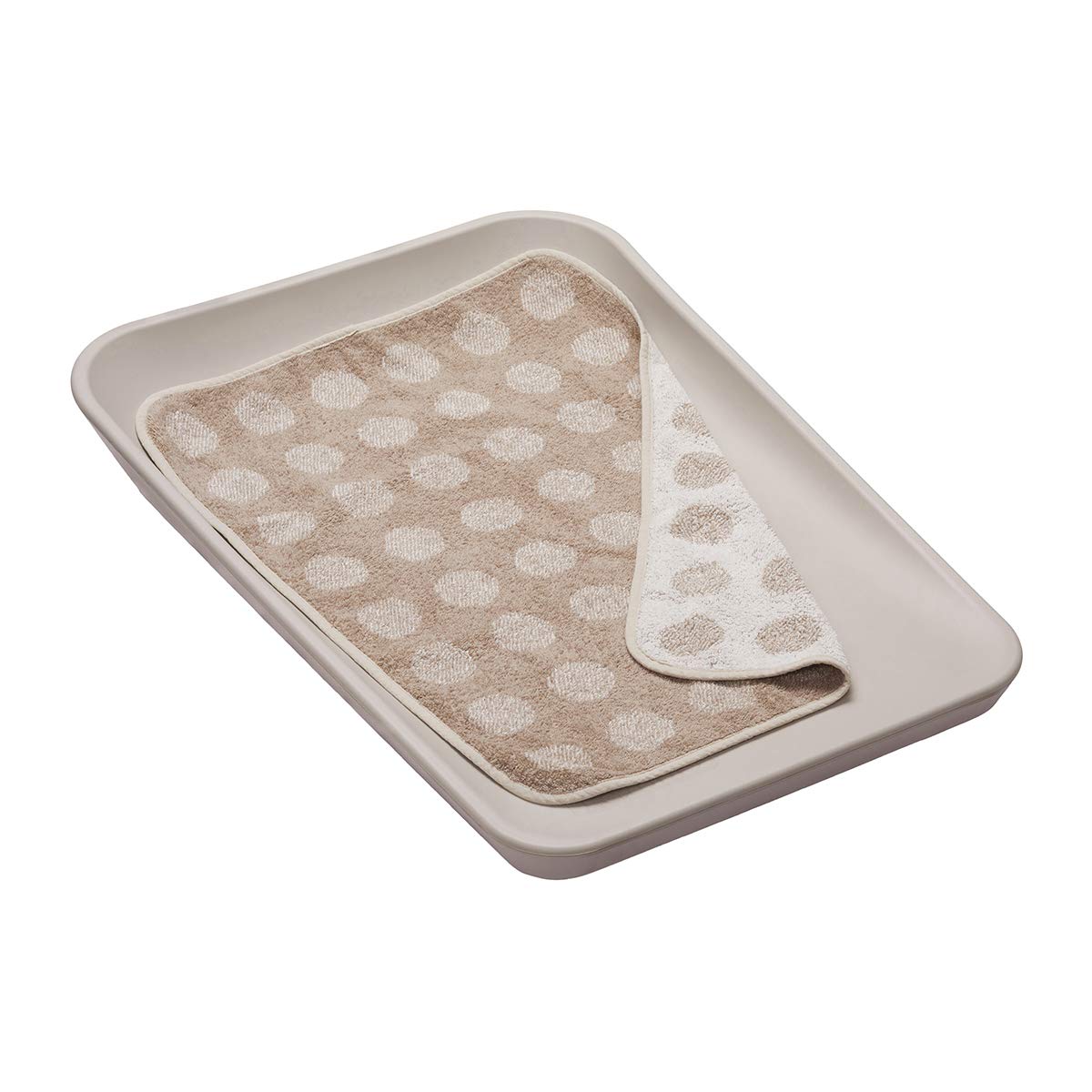 Leander Matty - Cuscino fasciatoio, colore cappuccino + topper in colore cappuccino