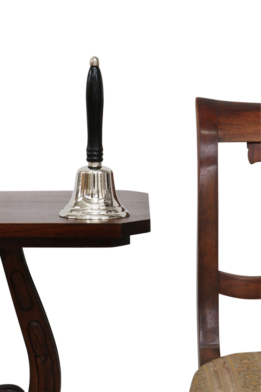 aubaho Campana de Tabla 22cm latón Madera Estilo Antiguo (c)