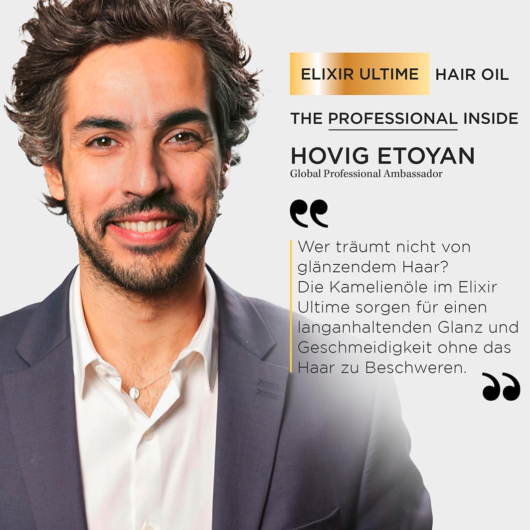 Kérastase Pflegeset mit Elixir Ultime Huile Originale (2 x 75 ml), Nutritive Bain Satin Riche Shampoo (80 ml), Nectar Thermique (50 ml) und Nutritive Bain Satin Riche Shampoo (80 ml) gratis