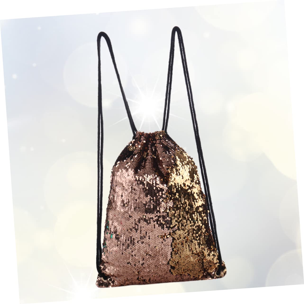 SOIMISS 3 Piezas Bolsa De Deporte Bolsa De Baile Mochila De Viaje Bolsa De Playa Aire Mochila Con Brillo Bolso Con Cordón De Lentejuelas