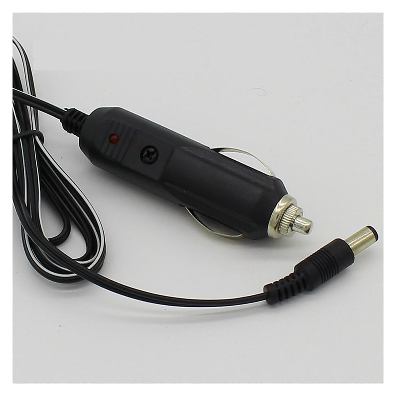 Cargador para mechero de coche de 5,5 x 2,1 mm con cable de 1m para viajes y acampadas