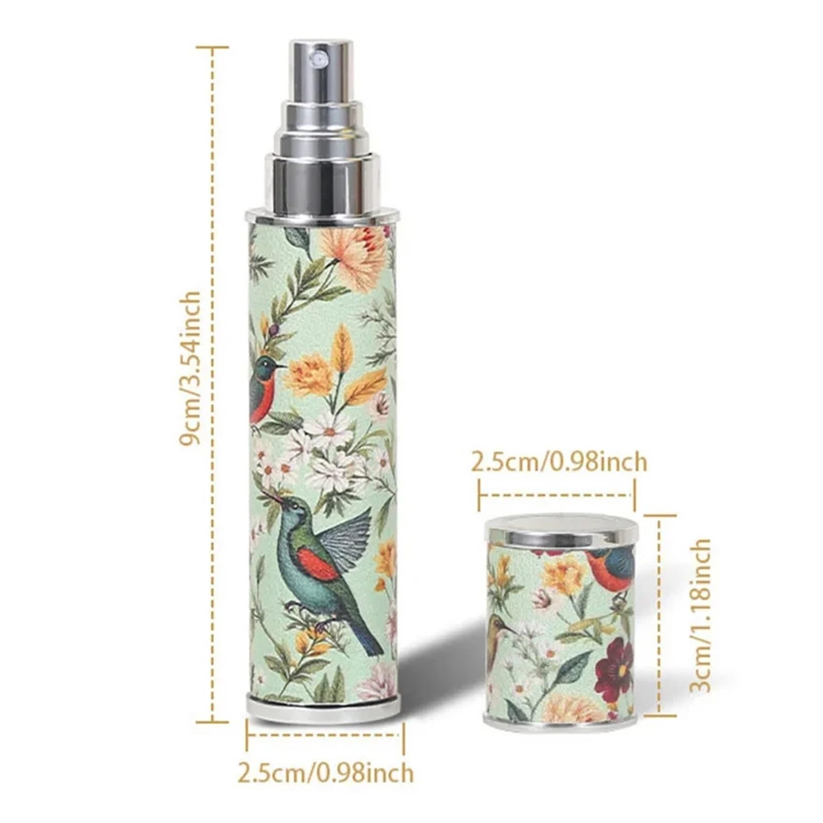 Flacone di profumo in pelle Bottiglia di profumo in pelle con motivo retrò da 10 ml