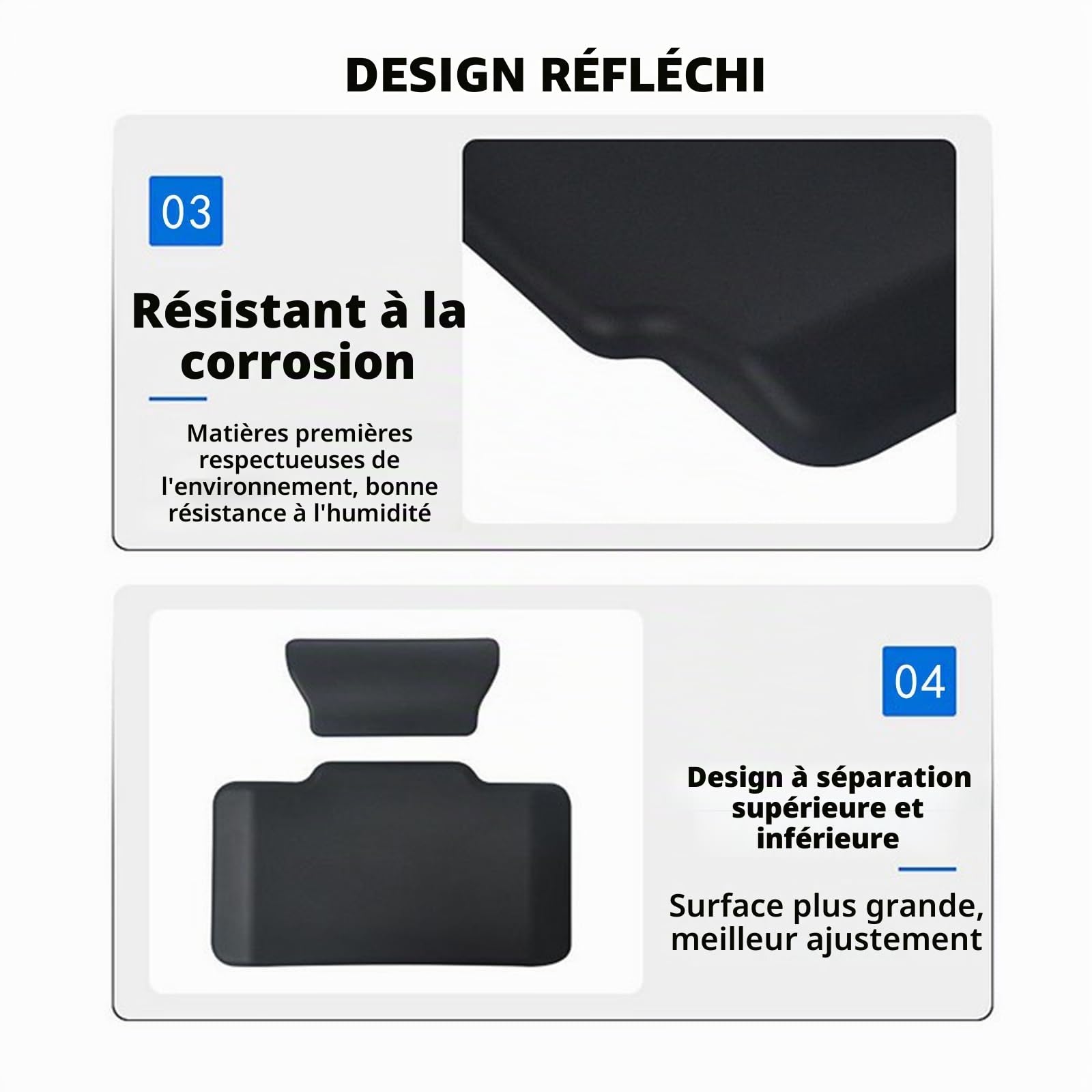 NCONCO Dossier Universel rembourré pour Moto de 45 à 65 L, Coussin de Dossier avec Autocollant pour Moto