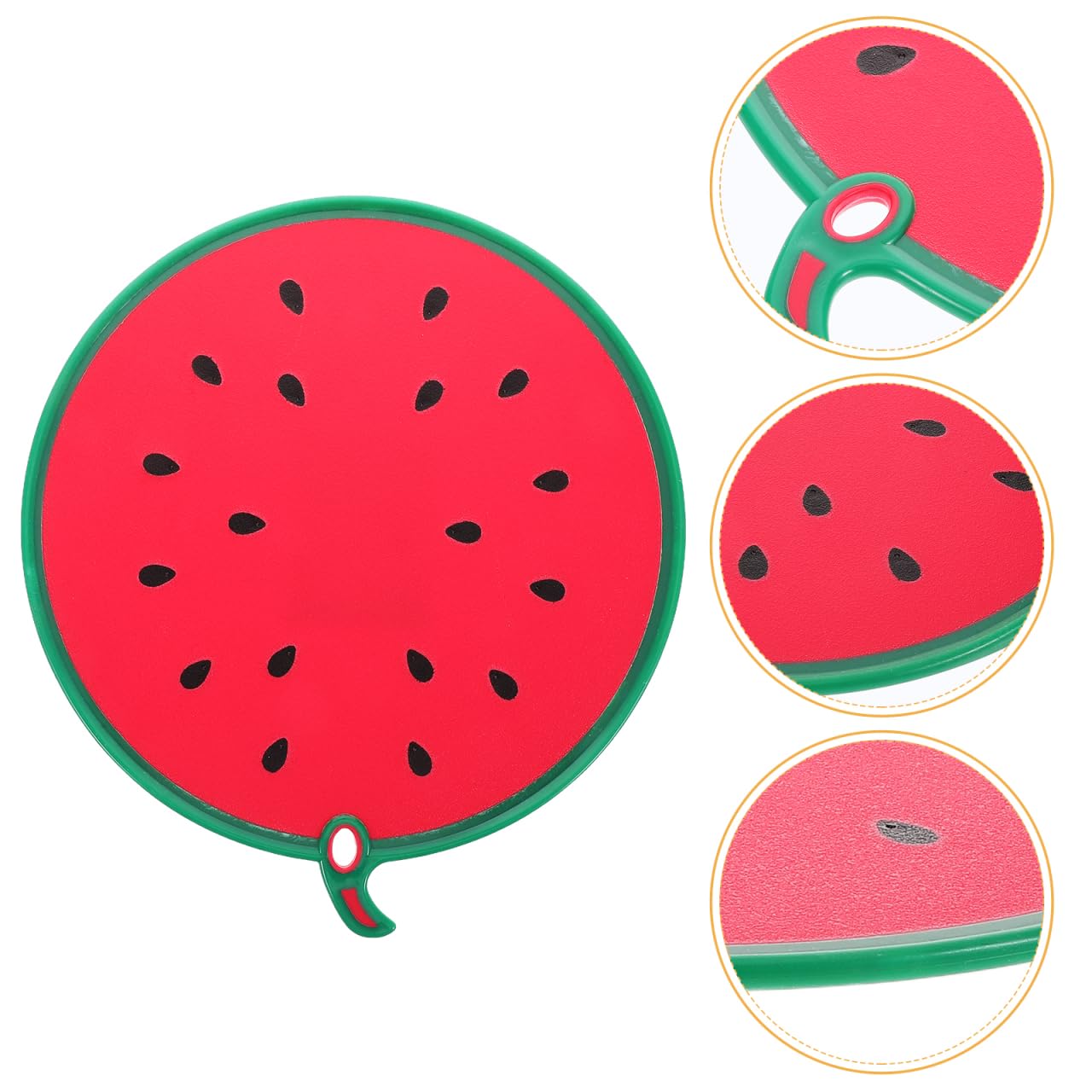 Mehrzweck-Schneidebrett Wassermelonenform 11.81X10.83 Zoll Mit Saftrille Und Rutschfestem Griff Für Obst Gemüse Babynahrung Spülmaschinenfest