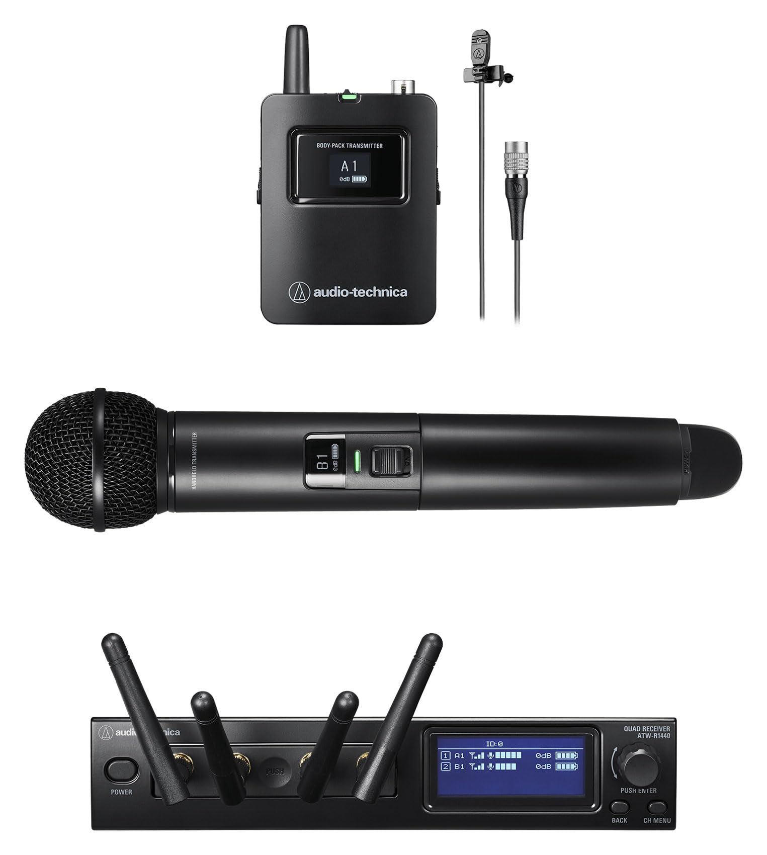 Amazon.com: Audio Technica ATW-1423/L Wireless Microphone System