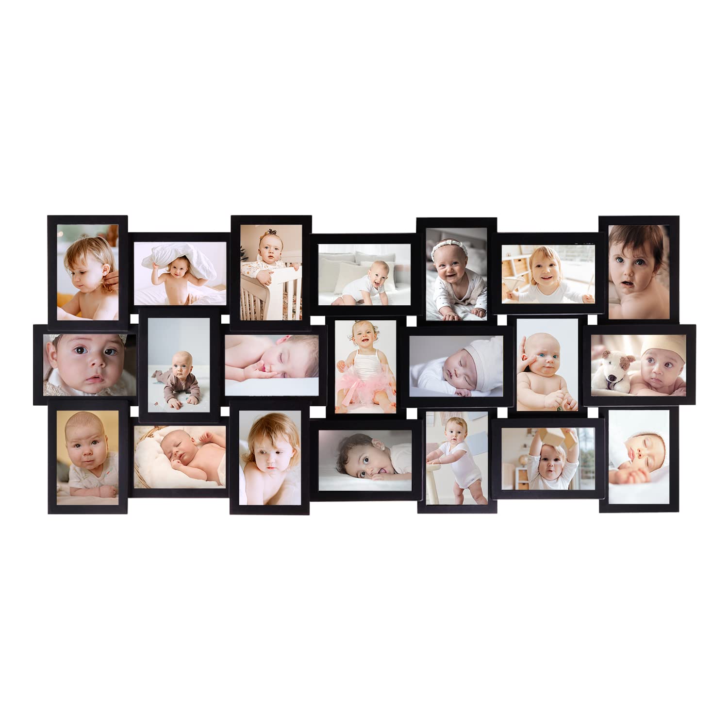 Hello Laura Photo Frame Picture Frame 21 Piece Wall Picture Collage Collection Set - Massive Multipl