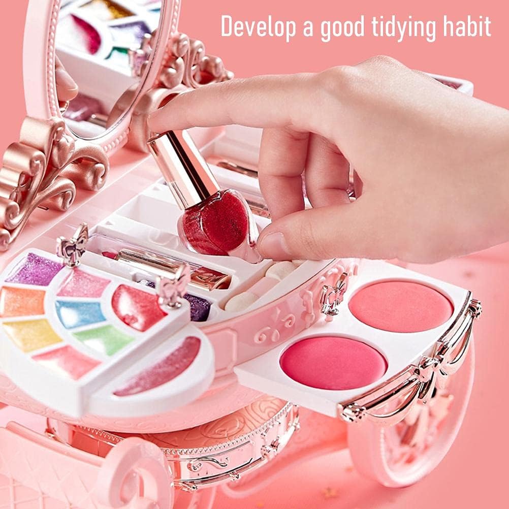 Kids Makeup Kit, Make Up Toys Christmas Birthday Toys for Girl (Without a Doll)