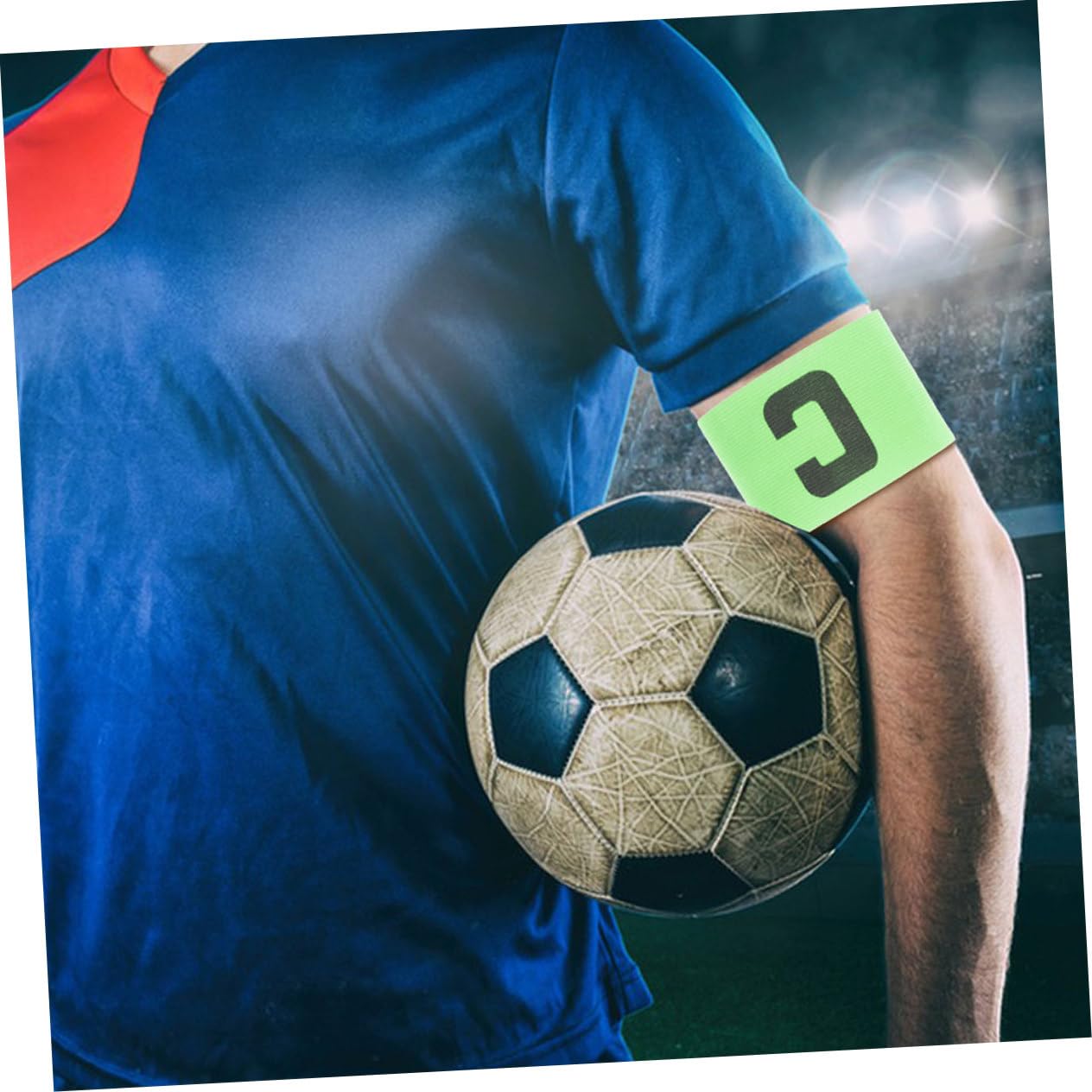 BESPORTBLE Fascia da Calcio Fascia Braccio Calcio Fascia Calcio Verde Fascia da Adulto Banda di Capitani del Braccio di Calcio Fasce da Sportivo