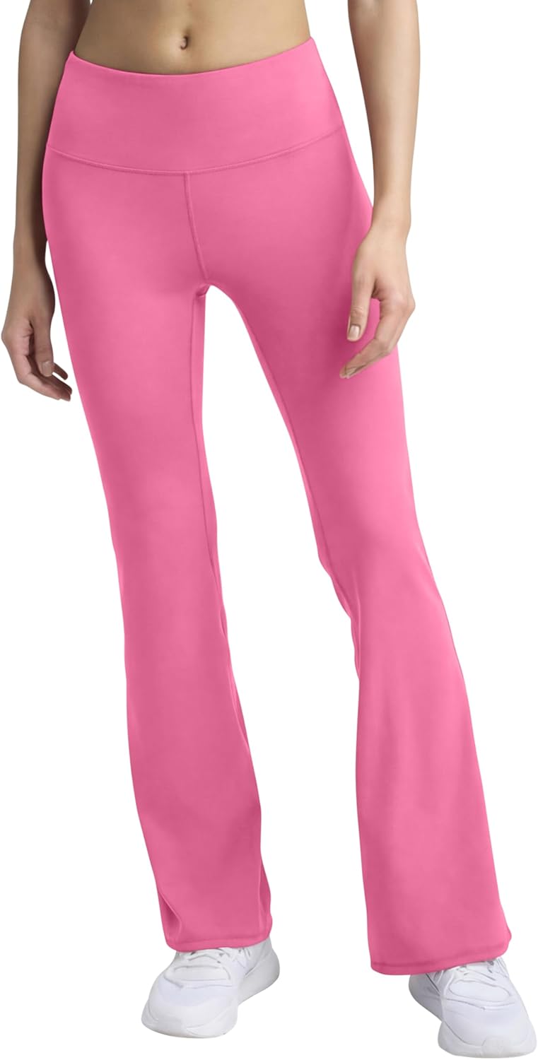 Champion Women's Flare Leggings, Soft Touch, Moisture Wicking, Flared Pants for Women, 31.5" (Plus Size Available)