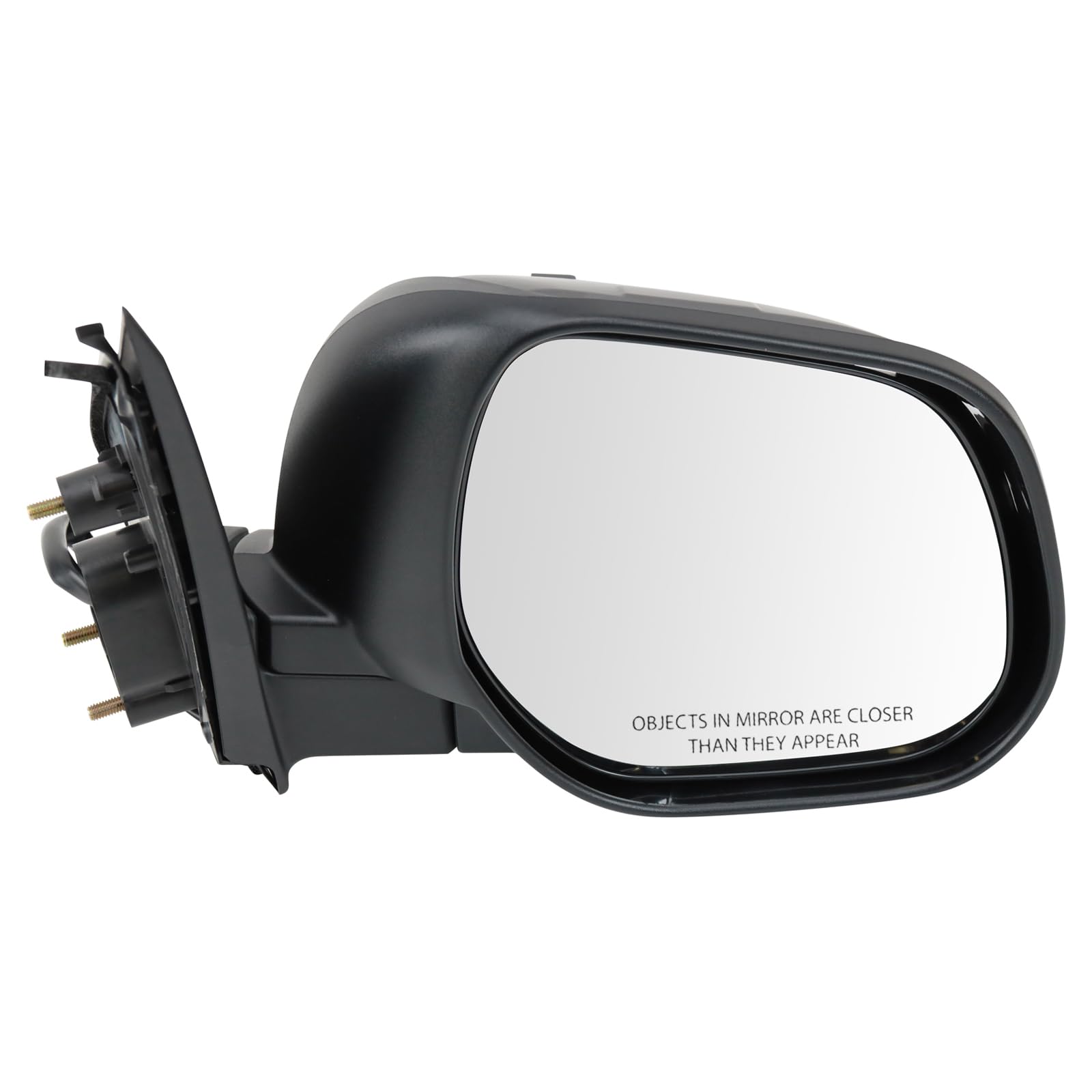 TRQ Passenger Side Mirror Assembly Power Heated Textured Paint to Match Compatible with 2010-2024 Mitsubishi Outlander 2011-2024 Outlander Sport
