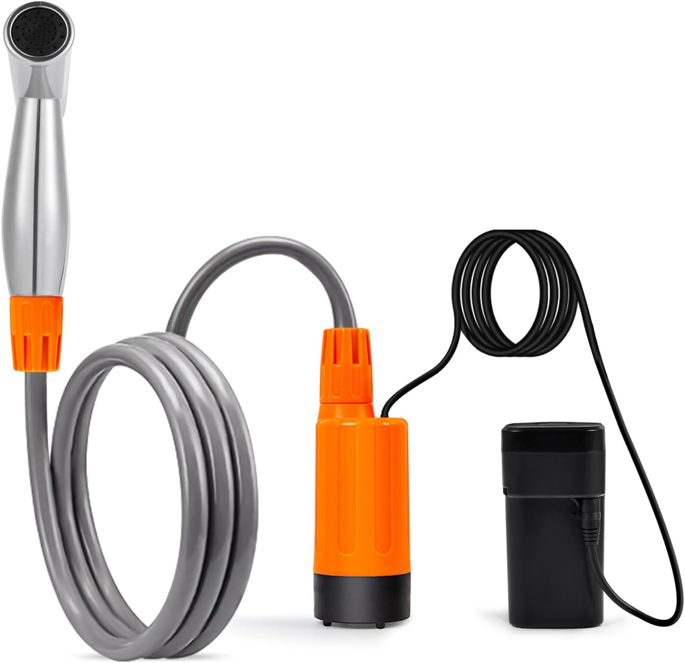 Outdoor Shower Head Sprayer Pumps For Car Washing Camping Hiking Travel USB Rechargeable Bathing Pumps Rechargeable