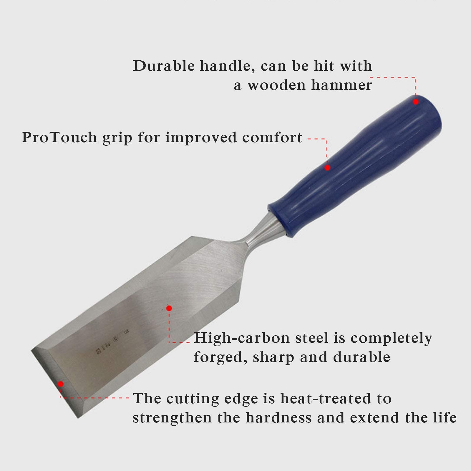 Set Di Scalpelli Professionali Per Intaglio Del Legno - 12 Pezzi Di Strumenti Affilati Per La Lavorazione Del Legno Con Custodia Per Il Trasporto - Ottimo Per Principianti