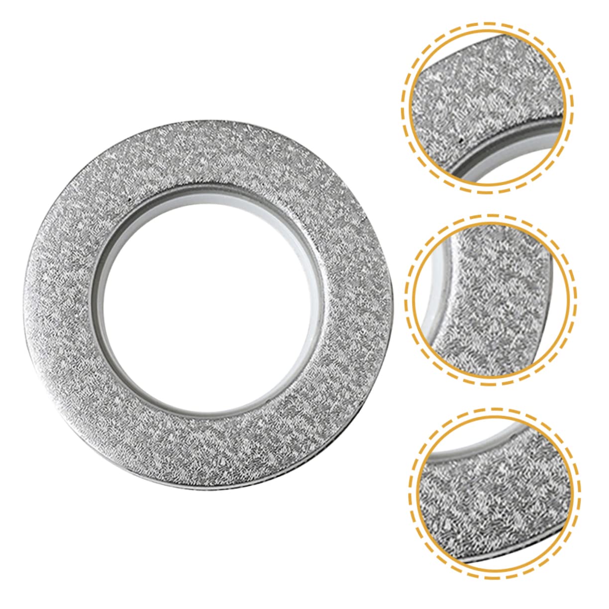30 Pièces Boucle de Rideau Cercles de Rideaux œillets Crochets Rideaux Crochet pour Rideaux tentures Anneau de glissière de Rideau Anneaux de Rideaux réutilisables Plastique