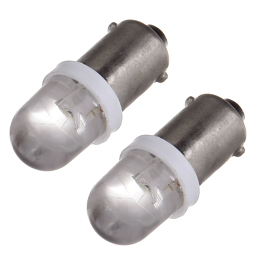 20pcs BA9S Bayonet LED Dash Light Bulbs - White 12V For Instrument Cluster Gauge