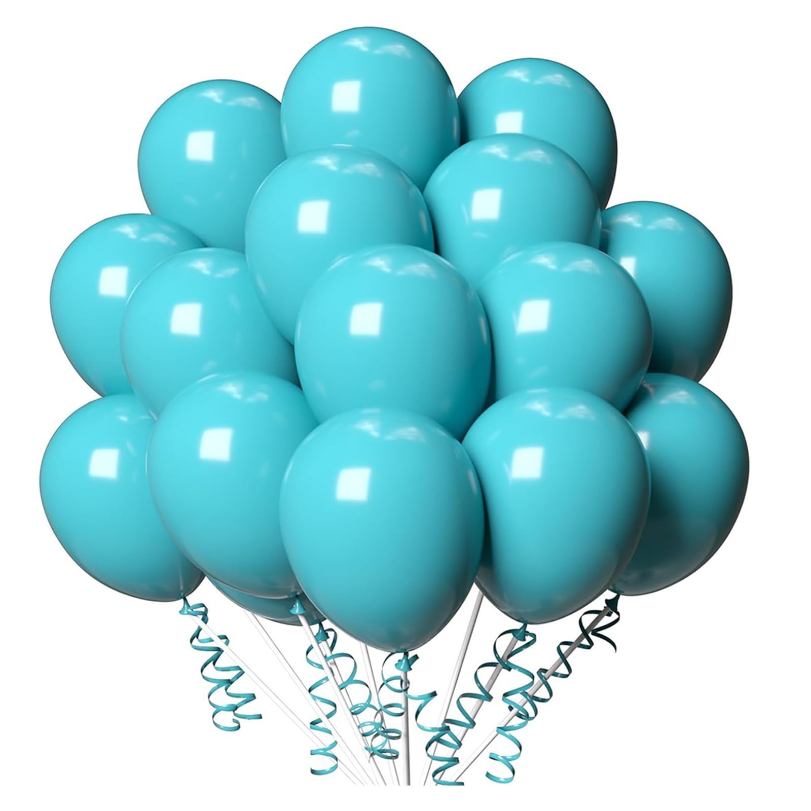 Latexballons, kompatibel mit generischen, verschiedenen Größenpackungen | Mehrfarbige Luftballons for die Hochzeitsdekoration(10inch,T Blue,200Pcs)