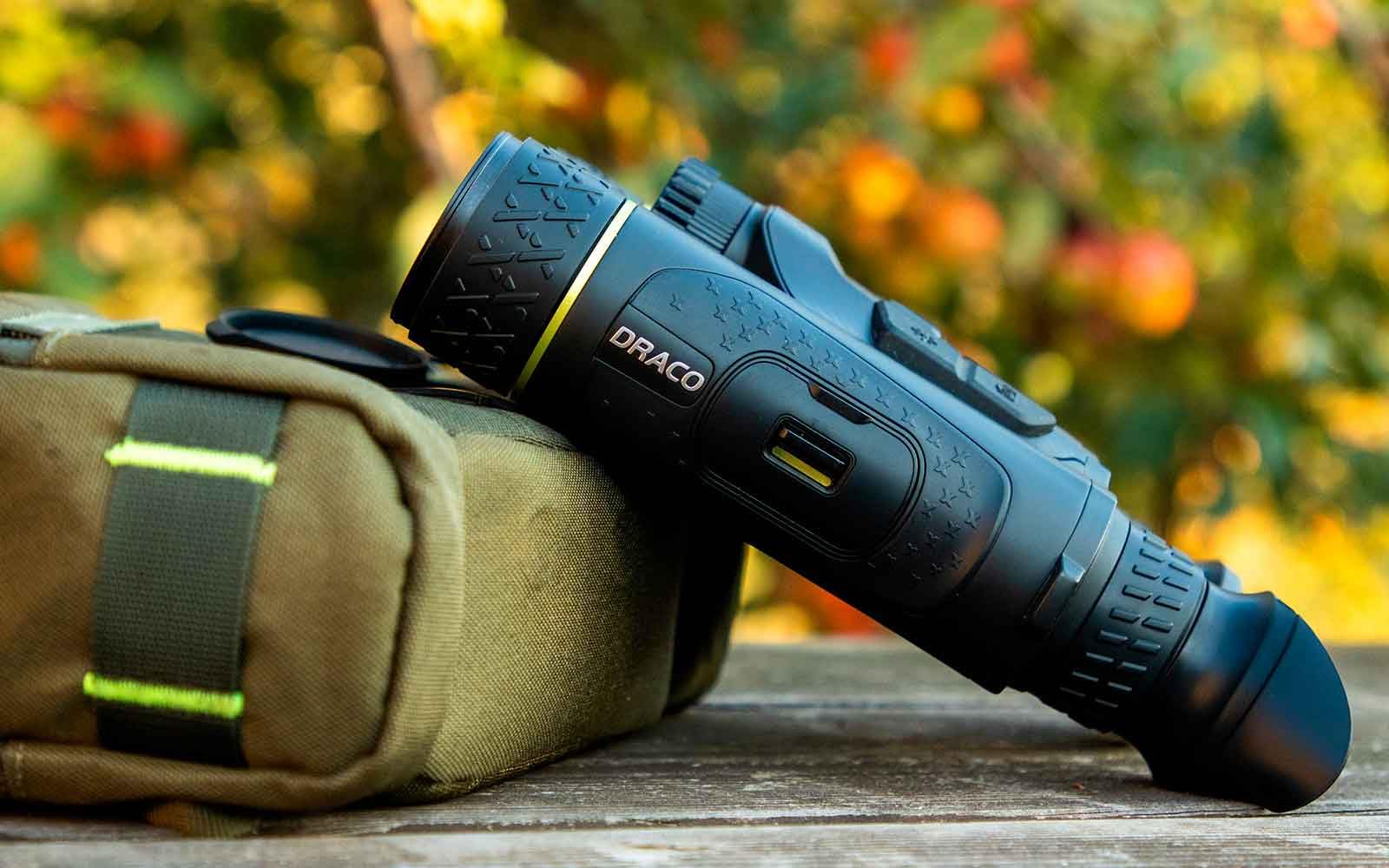 Jumelles Thermiques Multispectrales Pixfra Draco DN225N 4K avec Télémètre Laser 1000 m | Vision Nocturne UHD 4K | Détection 1300 m | WiFi | OLED Full HD | IP67