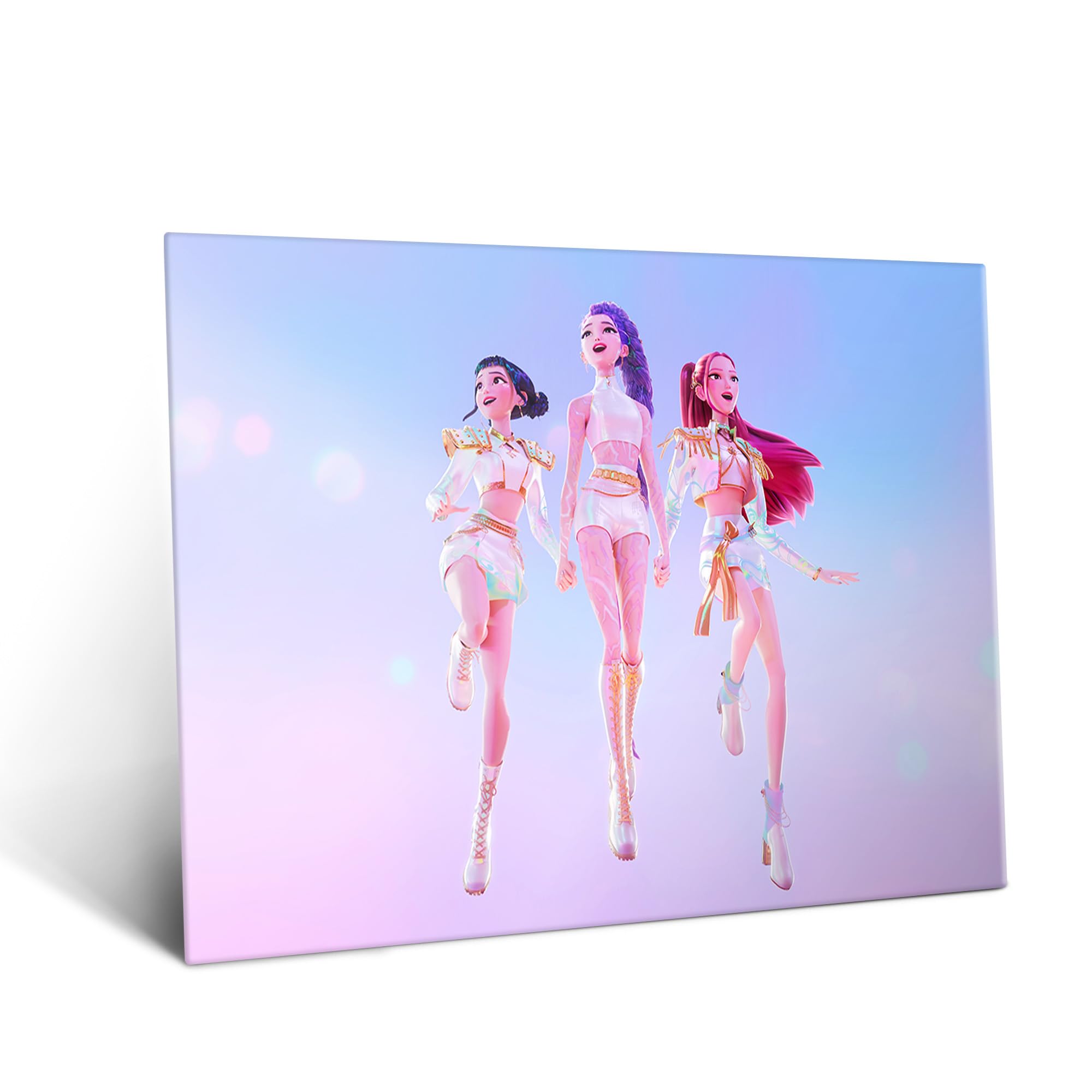 Displate Metallposter KPop Demon Hunters Wandbild - Icons of the Screen - HUNTR/X Portrait - Girls Huntrix Kpop Geschenk - Premium Wanddekoration Wand Deko Wohnzimmer Film Poster - 32 x 45 cm