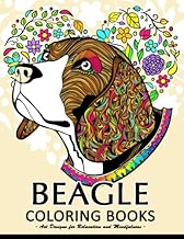 Beagle Coloring Book: Cute Puppy and Dog coloring books for adults