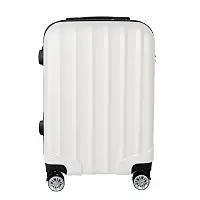 Mala de Viagem de Bordo Silent Noronha 10kg - Padrão ANAC | Rígida em ABS | 4 Rodas Duplas 360° | Cadeado Numérico Integrado | Leve e Resistente (Branco)