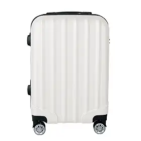 Mala de Viagem de Bordo Silent Noronha 10kg - Padrão ANAC | Rígida em ABS | 4 Rodas Duplas 360° | Cadeado Numérico Integrado | Leve e Resistente (Branco)