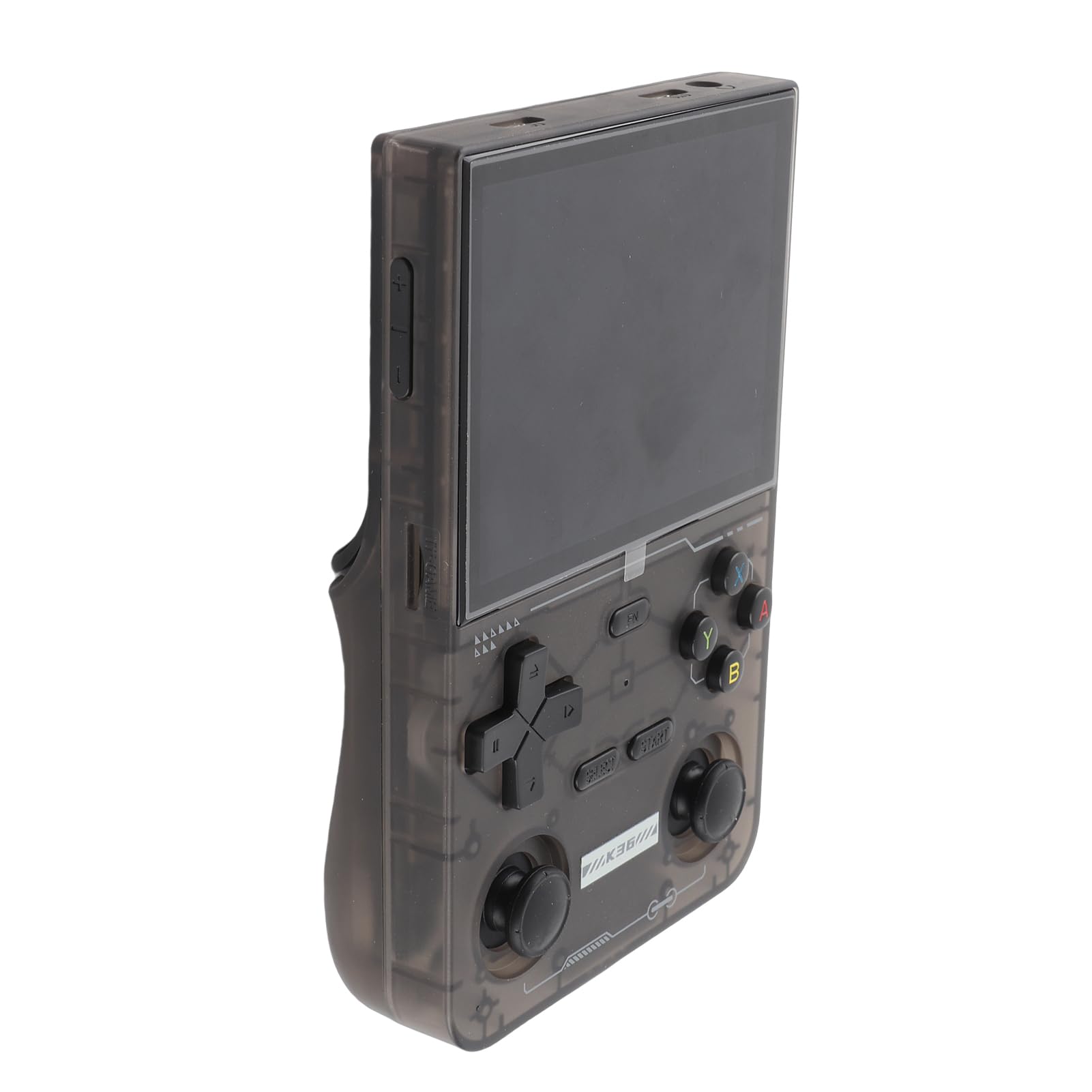 KUIDAMOS Console di Gioco Portatile Doppio Joystick 3D Schermo IPS da 3,5 Pollici Ad Alta Risoluzione per gli Appassionati di Giochi retrò Materiale ABSS (Nera)