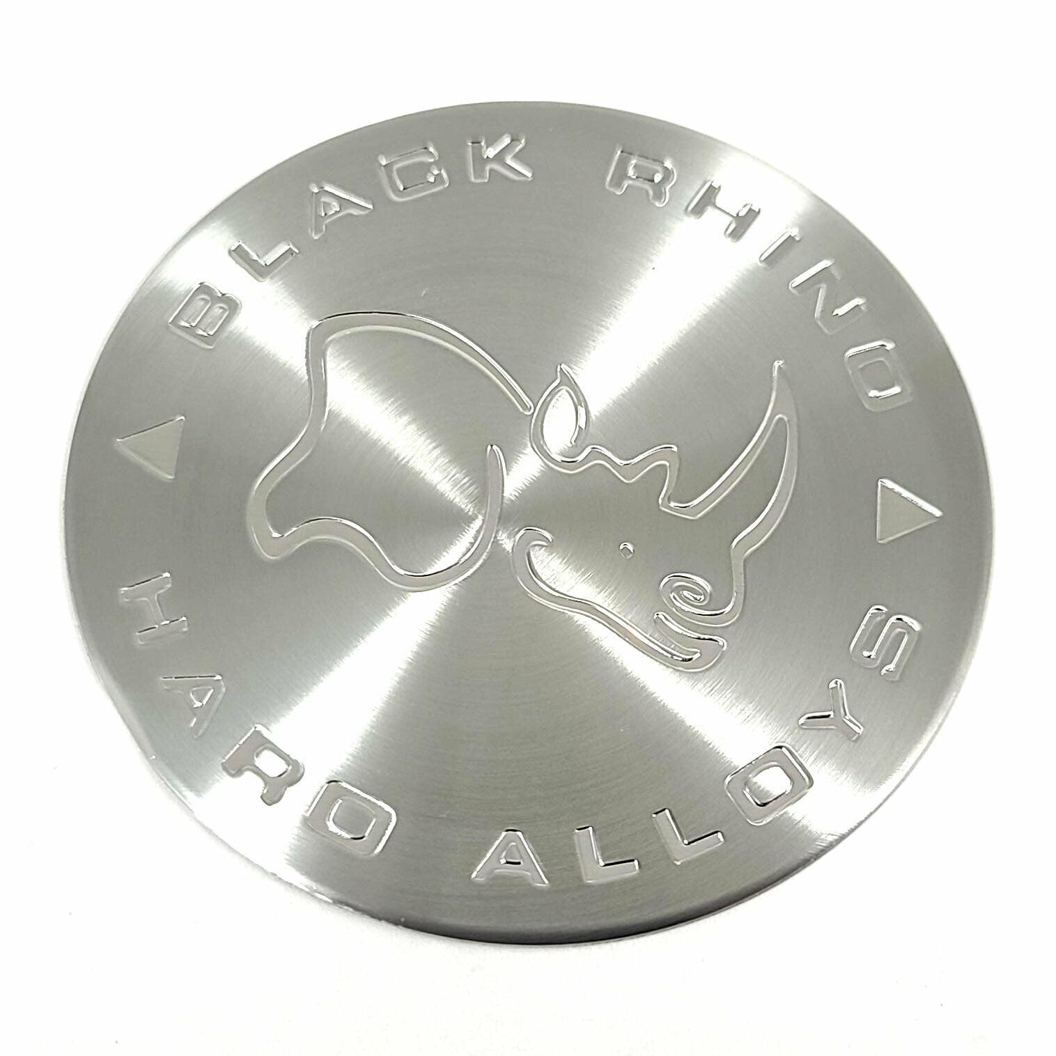 WheelPros Black Rhino TE80BRS Sticker Logo Emblem 80MM Silver