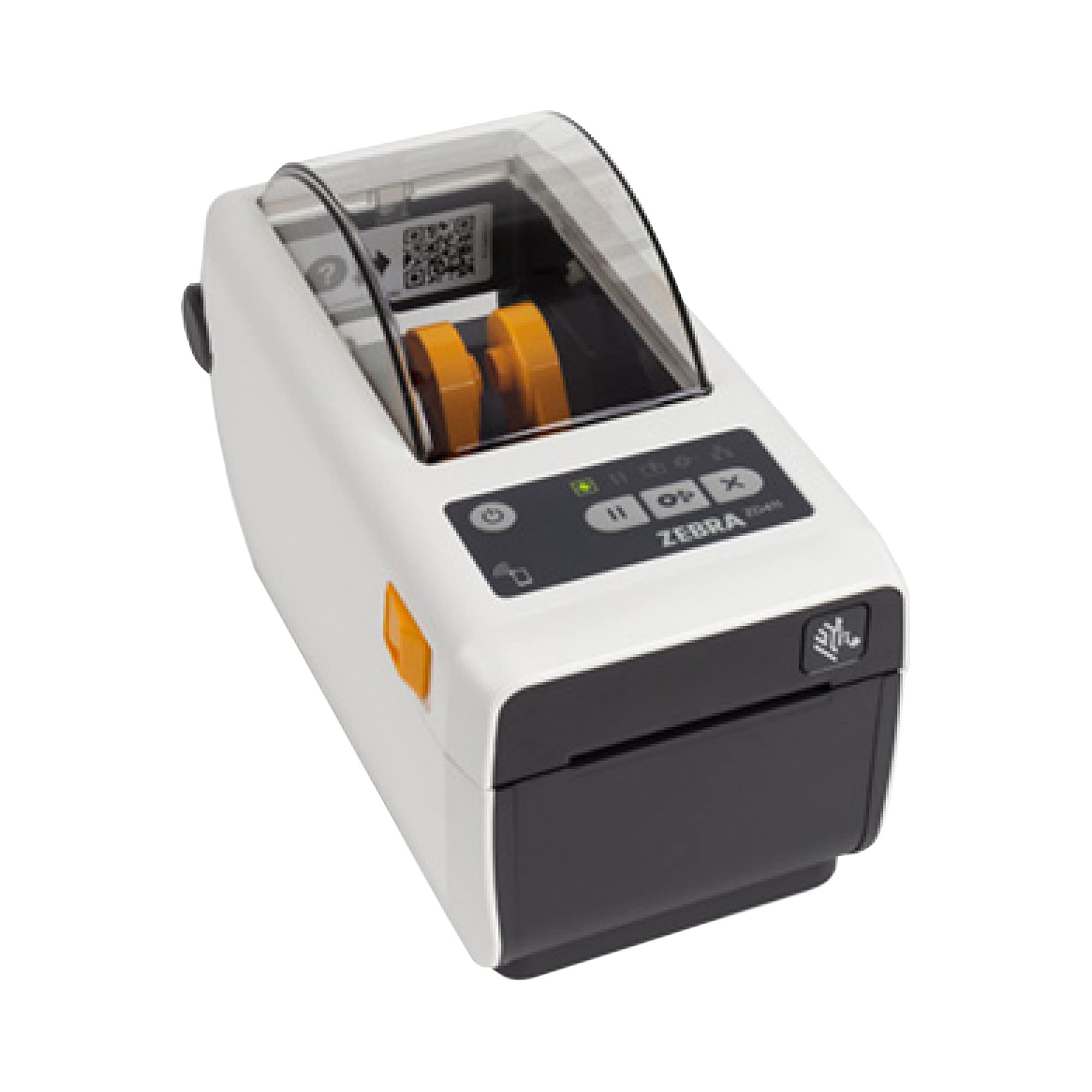 Zebra ZD411 Healthcare drukarka z krawędzią odrywaną - 203 DPI - Termodularna - Maksymalna szerokość druku 56 mm, Bluetooth, LAN, USB, interfejs hosta USB (ZD4AH22-D0EE00EZ)