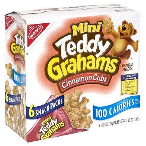 Teddy Grahams, Mini Cinnamon Cubs 100 Calorie Packs, 6 ct