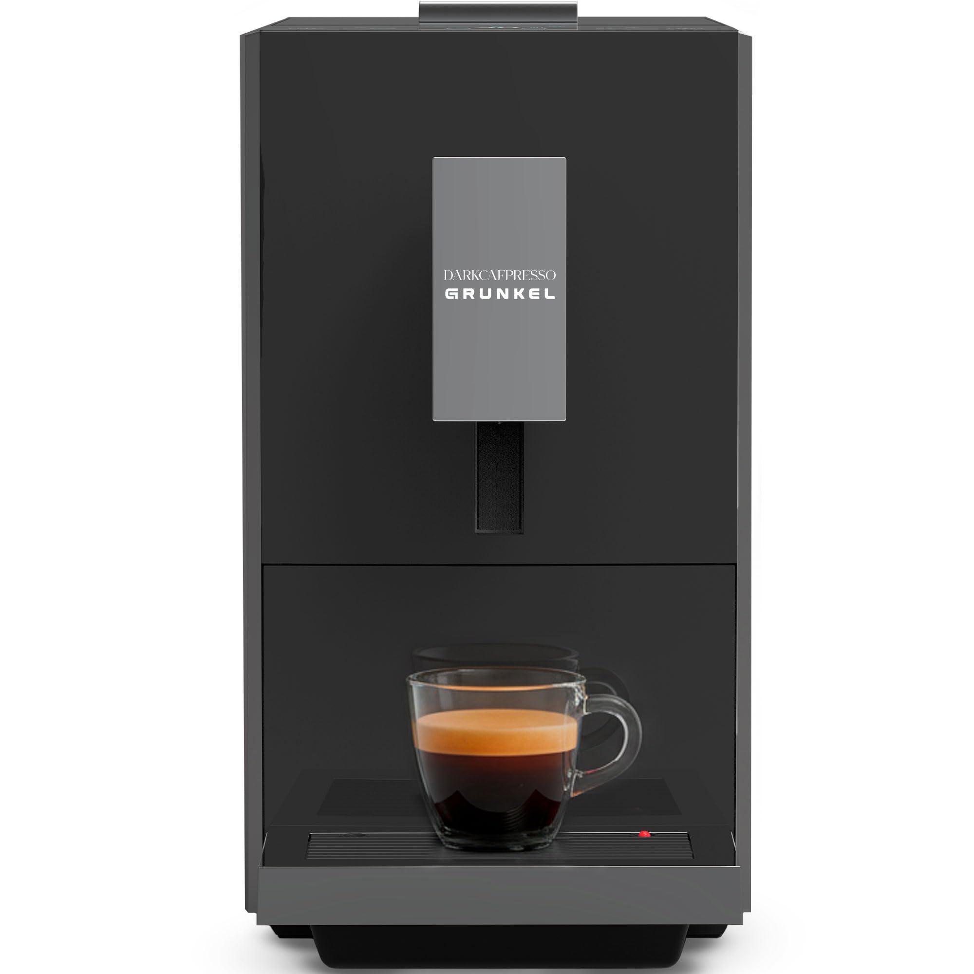 Grunkel DARKCAFPRESSO, Cafetera Súper Automática, 20 Bares, 1,2L, Molinillo Desmontable, Pantalla Táctil
