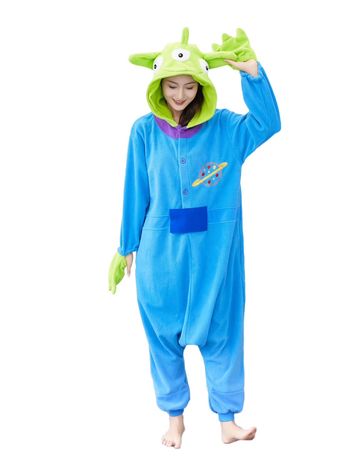 Wisdom Unicorn Adult animal pajamas sleepwear, unisex role-playing, one piece sleepwear, Christmas and Halloween costume