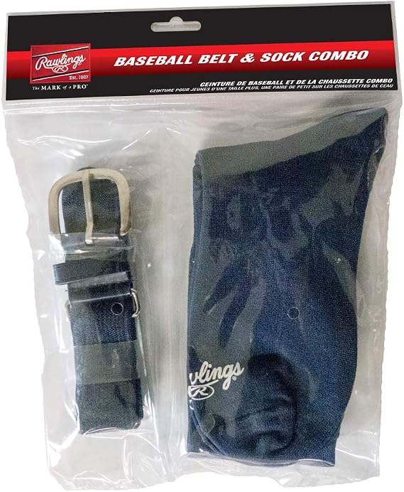 Rawlings | Belt & Socks Combo | Baseball/Softball | Multiple Sizes & Colors
