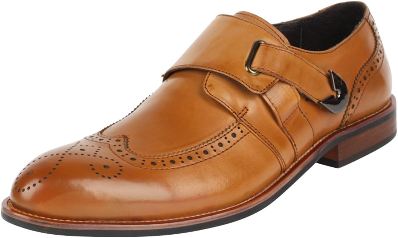 LIDIYA Mens Leather Buckle Business Dress Shoes Formal Oxford