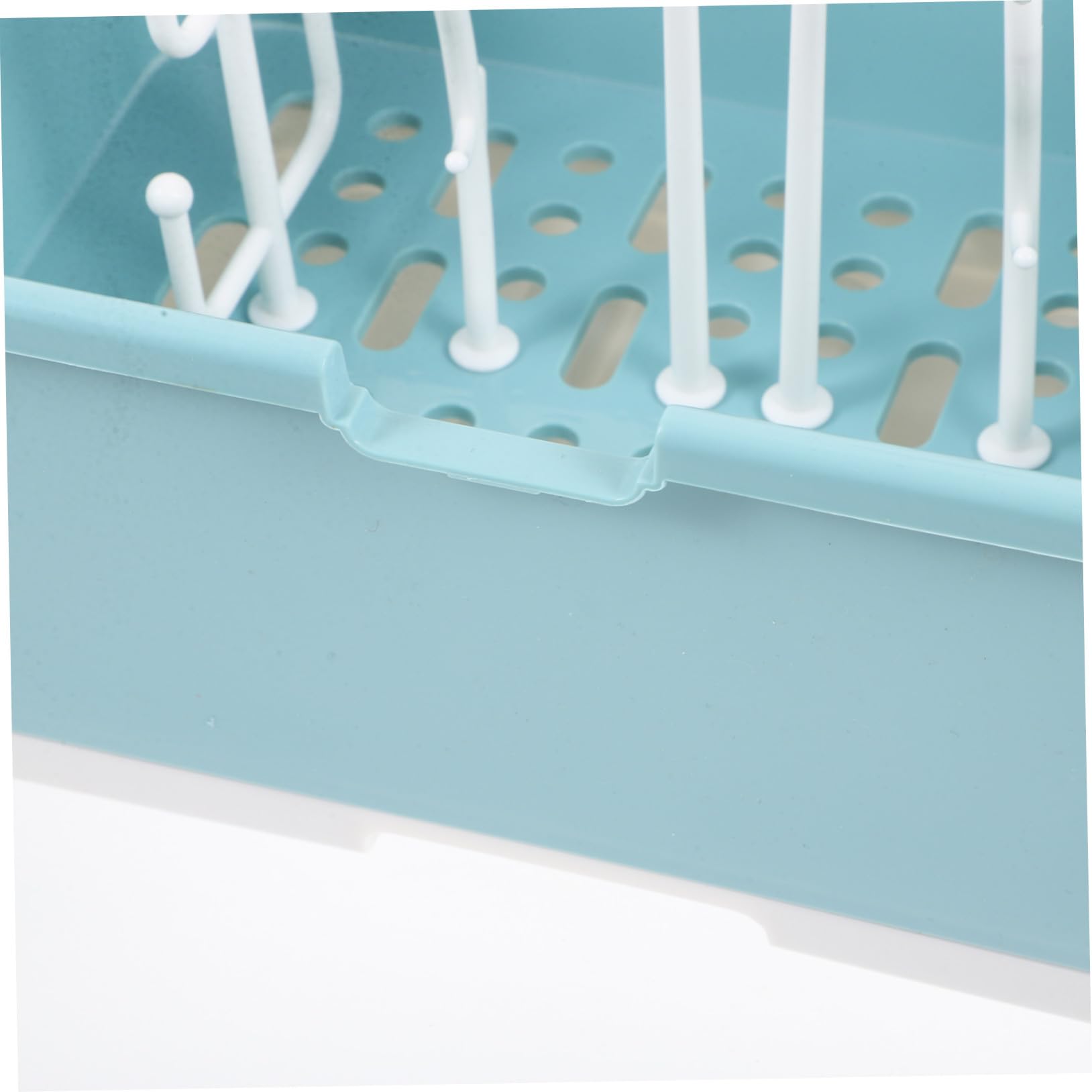 1 Stück Babyflaschen Trockenbox aus Pp, Grün, Aufbewahrungsständer | Herausnehmbare Abtropfschale, Flaschen Stehend Haltend, für Dusche und Fütterbecher