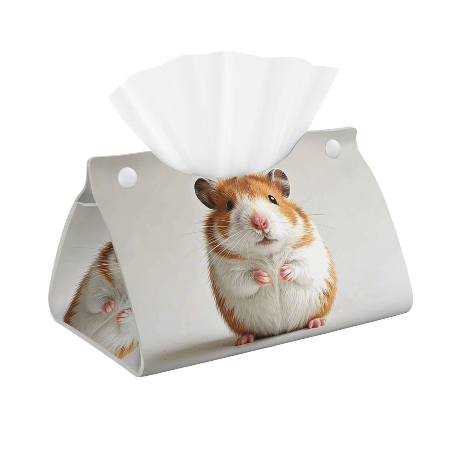 Pu Leather Tissue Box Cover, Hedgehog Rectangle Tissue Case Covers Decorative Tissue Box Holder Waterproof Tissue Holder Organizer for Bathroom Home Office
