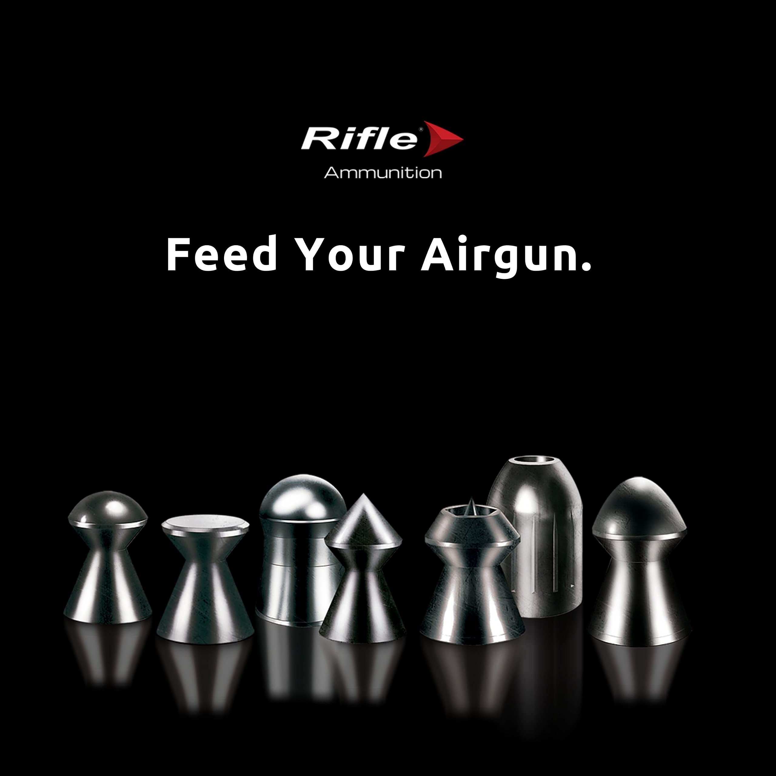 Rifle Premium Round Nose Air Gun Pellets .177 Caliber 4.5 Mm 8.33 Gr Rounded Head