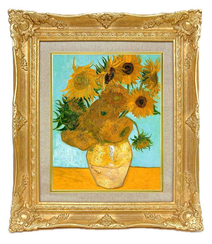 Amazon.co.jp: 世界の名画 ゴッホ ひまわり ジクレーキャンバス複製画
