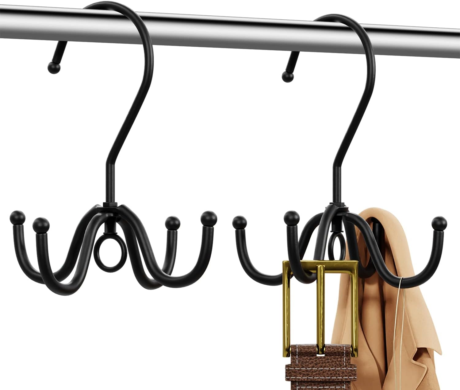 Tie and Belt Hanger Organizer, Tie Rack Tie Holders