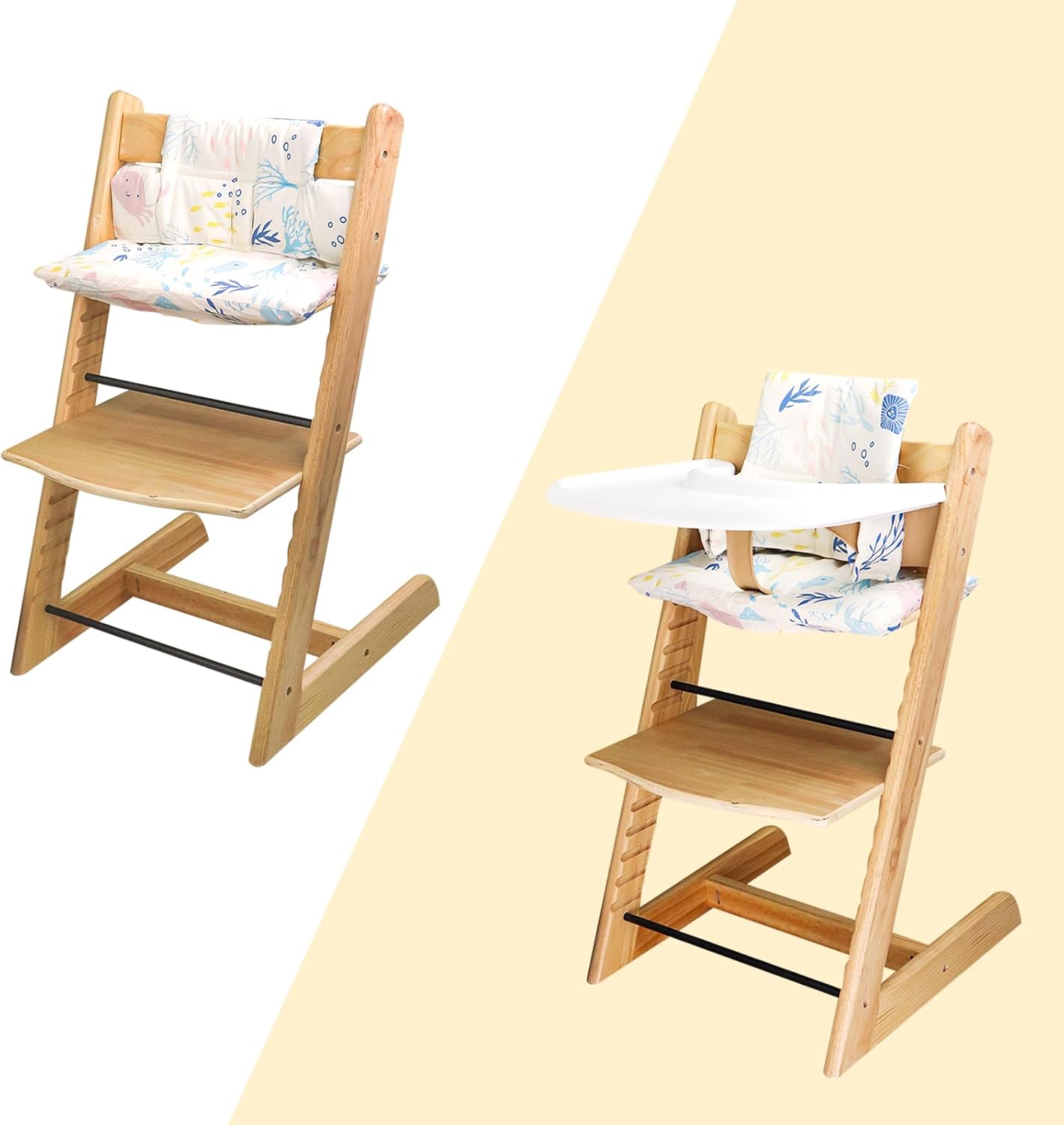 LLHQAMT for Tripp Trapp High Chair Cushion Soft And Comfortable Baby Seat Cover With Cute Graphics - Image 2
