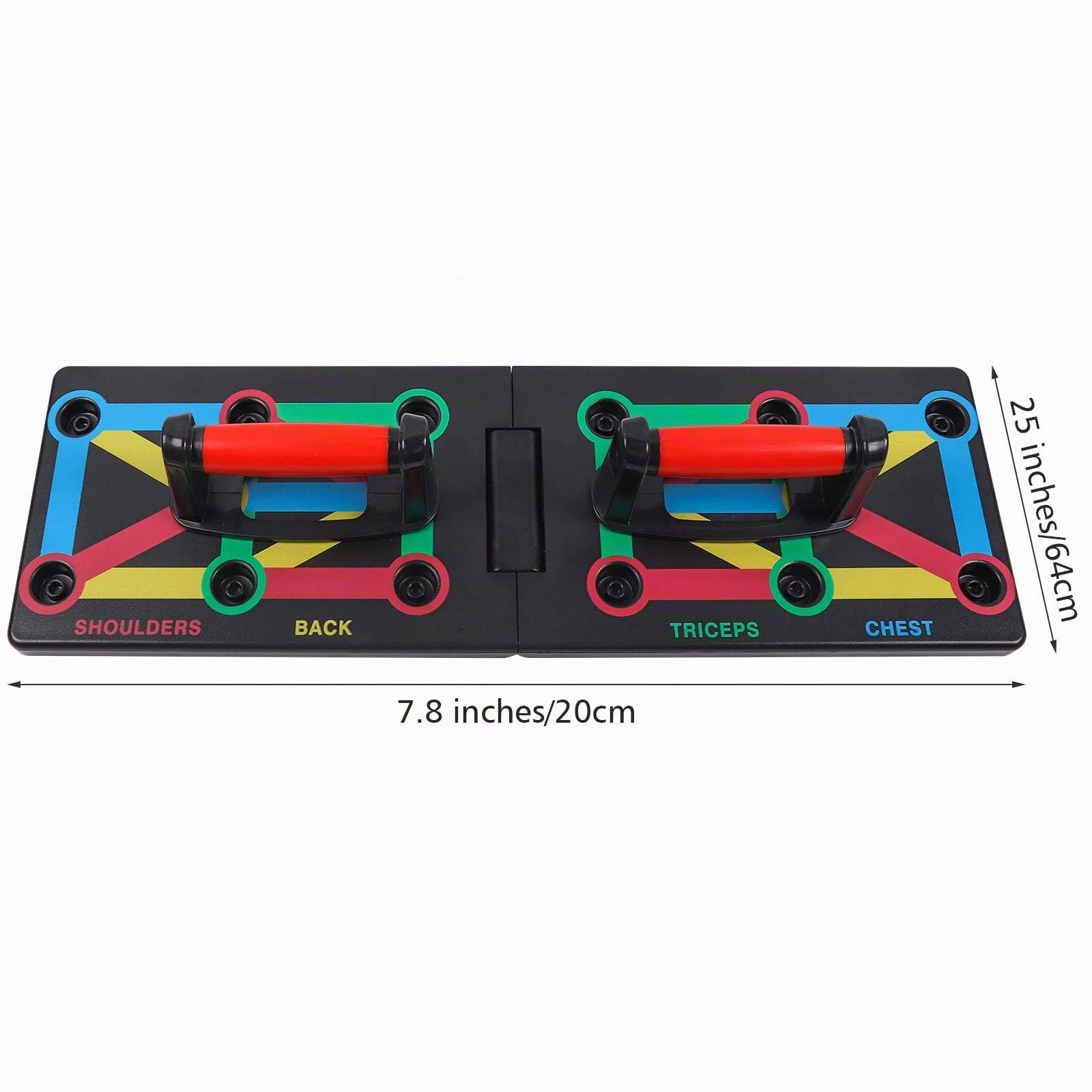 Push Up Rack Board, 12 in 1 Attrezzature per il fitness multifunzione pieghevole a casa, telaio di allenamento push-up portatile, utilizzato per gli uomini donne (12 in 1 push-up board)