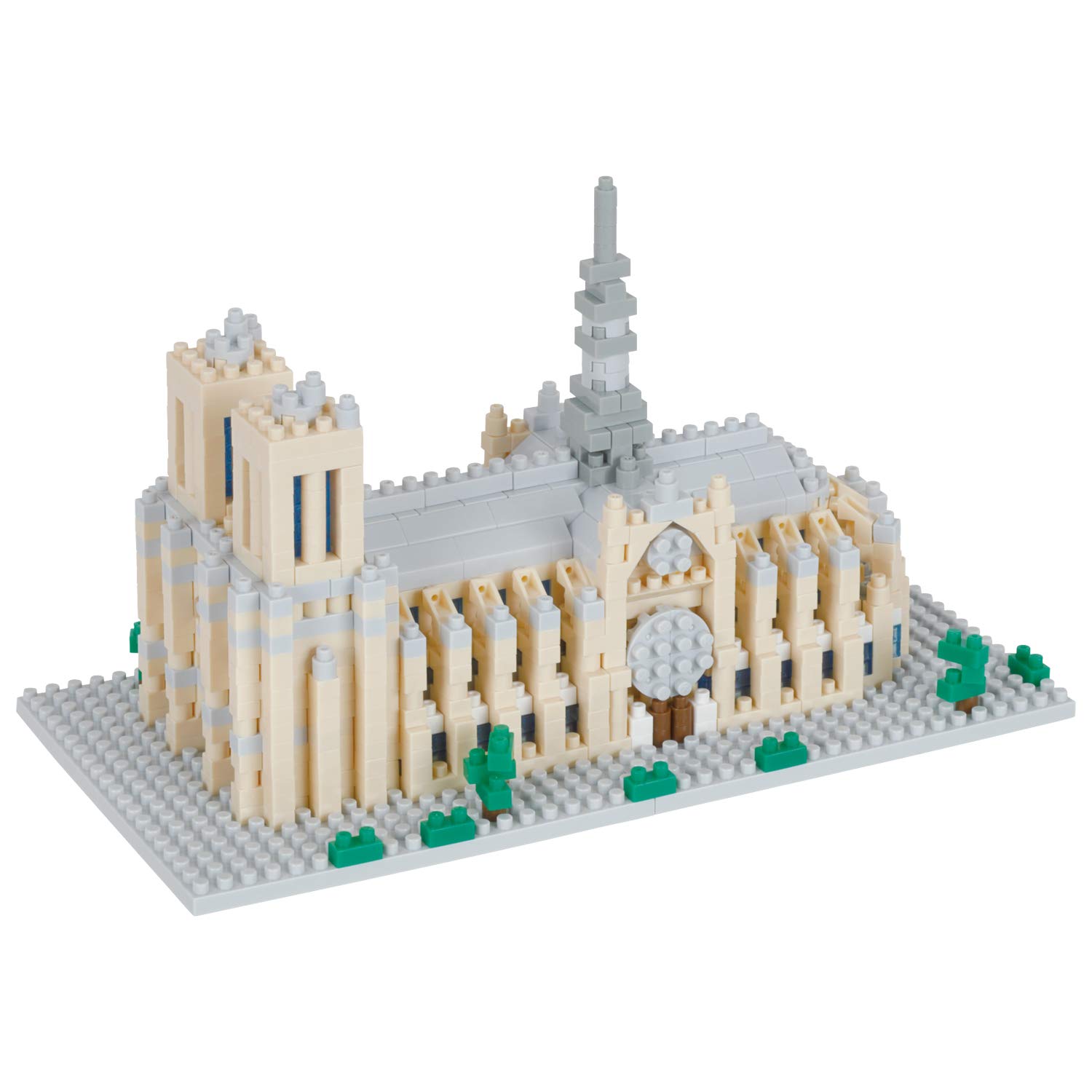 nanoblock - World Famous Buildings - Notre Dame Cathedral, Sight to See Series Building Kit - Image 6